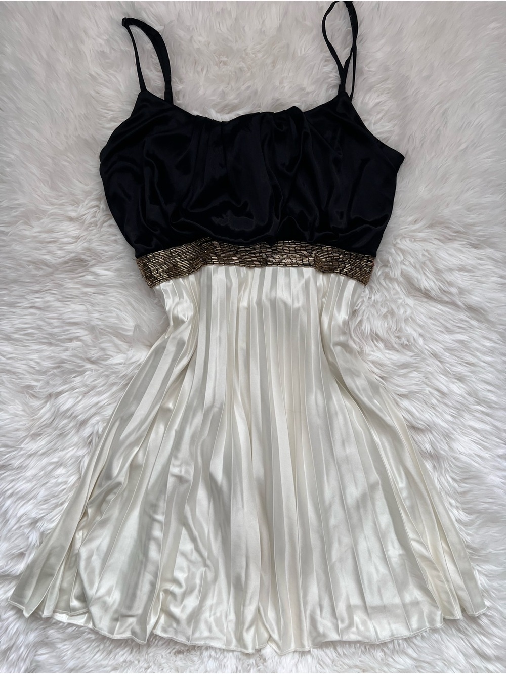 Vintage Y2K B. Darlin Colorblock Babydoll Cocktail Dress